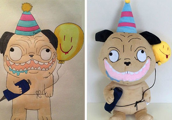 toys made from kid drawings
