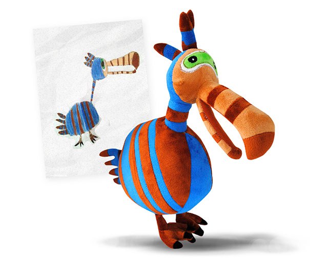 toys made from kid drawings