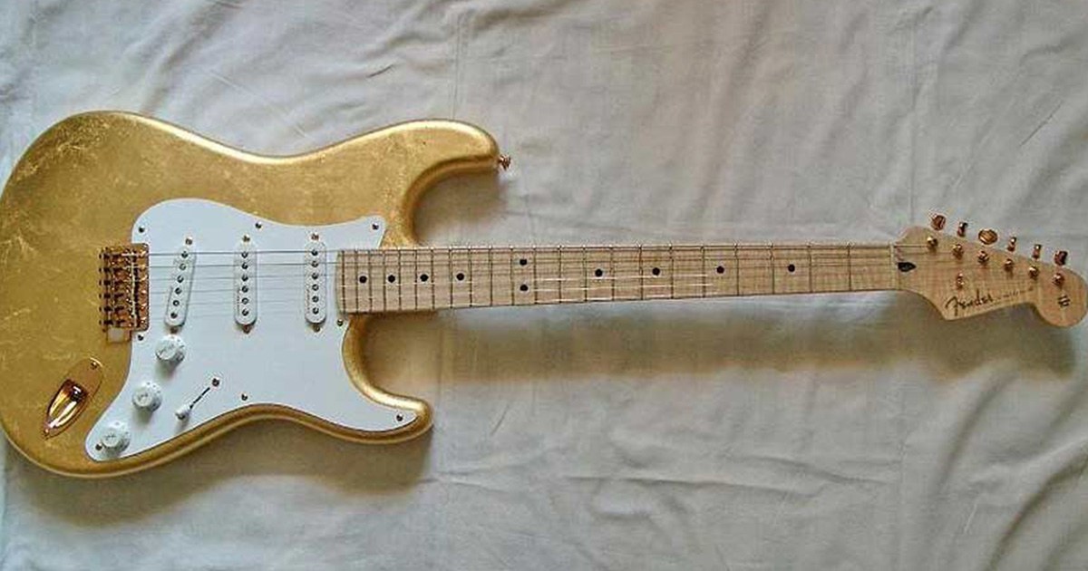 อันดับที่ 9 Gold Leaf Stratocaster ของอีริค แคลปตัน