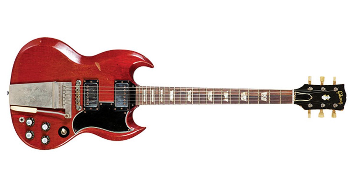 อันดับที่ 8 Gibson SG 1964 ของจอร์จ แฮร์ริสันและจอห์น เลนนอน