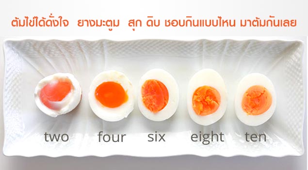 ต้มไข่ได้ดั่งใจ  ยางมะตูม  สุก ดิบ ชอบกินแบบไหน มาต้มกันเลย