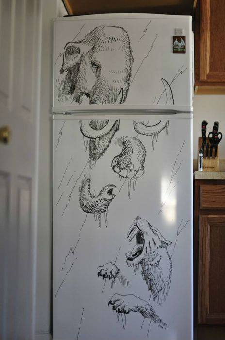 "วาดรูปบนตู้เย็น" งานอาร์ตแนวใหม่ที่จะเปลี่ยนตู้เย็นในบ้านคุณให้ดูเท่ขึ้น