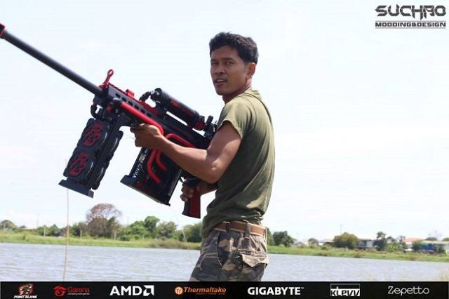 [Modder] ชาวไทยทำเจ๋ง Mod เคสคอมพิวเตอร์ PC เป็นปืนสไนเปอร์ Barrett จากเกม Point Blank
